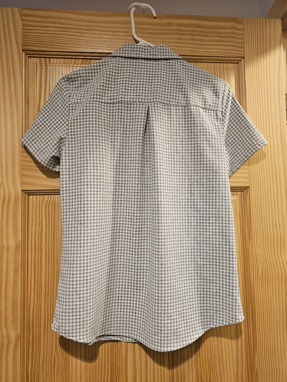 ZeroXposur Small Gingham Button-Down Shirt Womens Short Sleeve - Picture 10 of 13